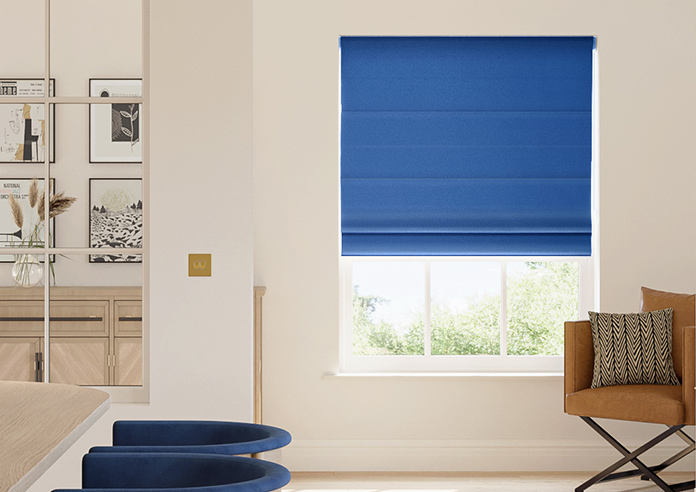 Ascot, Blue - Twist&Fit Roman Blind - Image 3